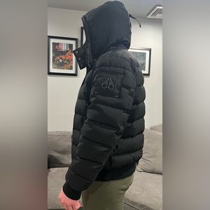 Moose Knuckles Men’s Black Bomber Jacket